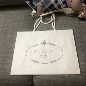 Authentic Prada shopping bag